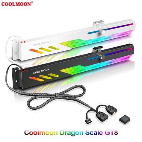 Giá Đỡ VGA Coolmoon Dragon Scale GT8 Led ARGB Đồng Bộ Hub Coolmoon và