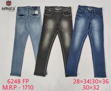 Comfort Fit Hanex Premium Men S Designer Jeans Blue At Rs Piece