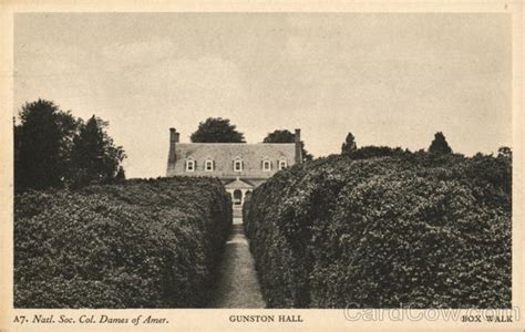 Gunston Hall Box Walk Lorton VA Postcard