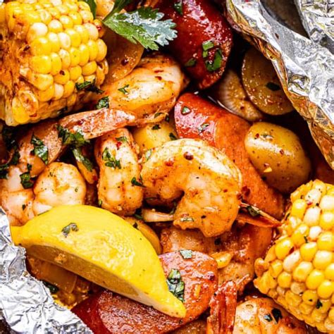 Grilled Shrimp Boil In Foil Packets Easy Shrimp Recipe