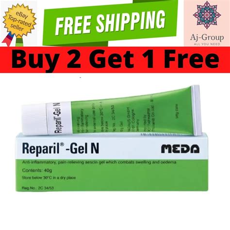 Reparil Gel N 40g Anti Inflammatory Pain Relieving Swelling BUY 2