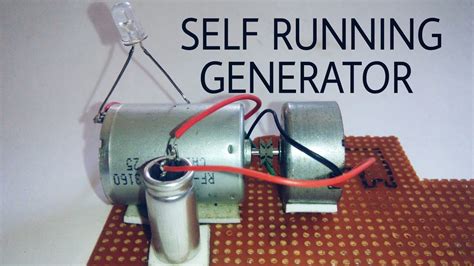 Free Energy Self Running Generator Using Dc Motor And Capacitor YouTube