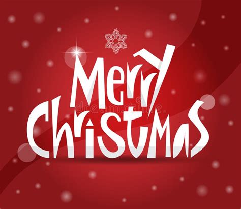 Merry Christmas Greeting Card Stock Vector Illustration Of Holiday