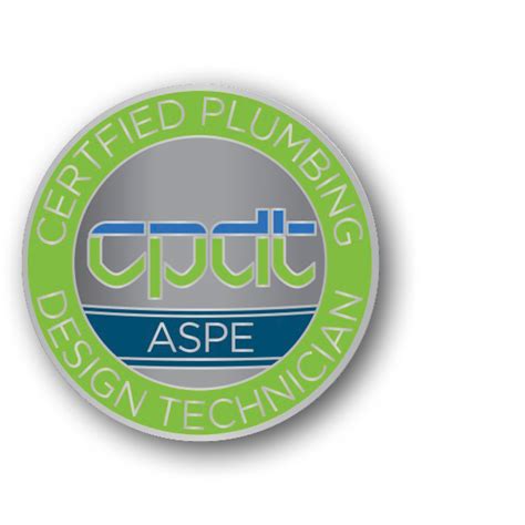 Certified Plumbing Design Technician Pin Aspe