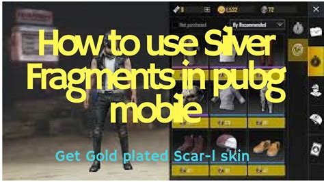 How To Use Silver Fragments In Pubg Mobile Redeem Silver Fragments For Skins Youtube