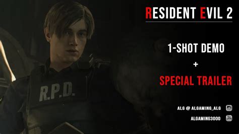 Resident Evil 2 Remake 1 Shot Demo Special Trailer YouTube