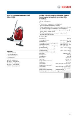 Bosch Bgls X Stofzuiger Rood De Schouw Witgoed