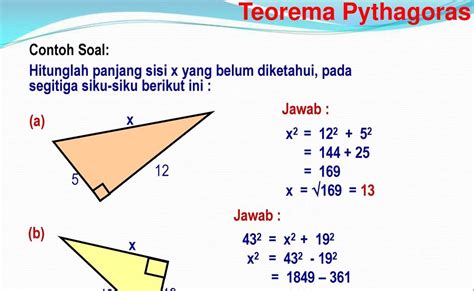 Contoh Rumus Pythagoras Soal Dan Jawaban Rumus Matematika My - Riset