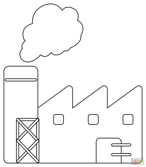 Factory Coloring Page Free Printable Coloring Pages