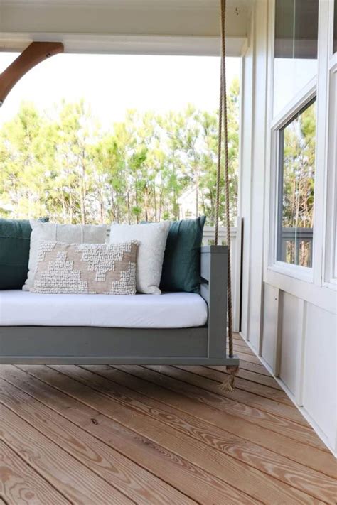 How To Make An Easy Diy Porch Swing Bed Pine And Poplar