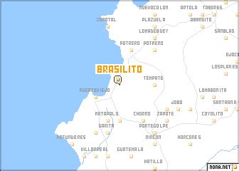 Brasilito (Costa Rica) map - nona.net