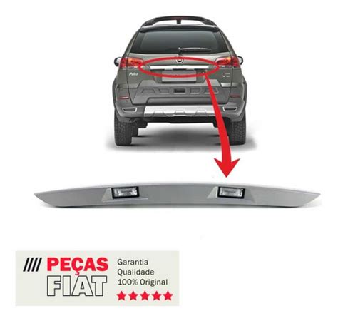 Moldura Luz Da Placa Fiat Palio Weekend 2008 2020 Original 100179590