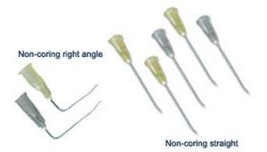 Huber Noncoring Straight Needles Medline Industries Inc