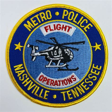 Flight Operations Aviation Metro Police Nashville Tennessee Tn Patch