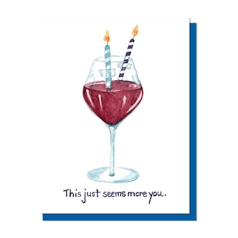 Wine Lover Card Etsy