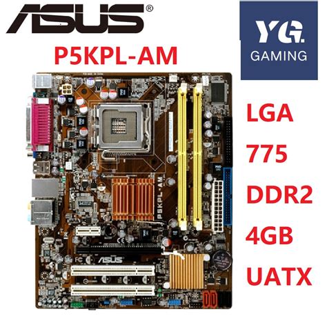 Asus P5KPL AM Desktop Motherboard G31 Socket LGA For 775 Core Pentium