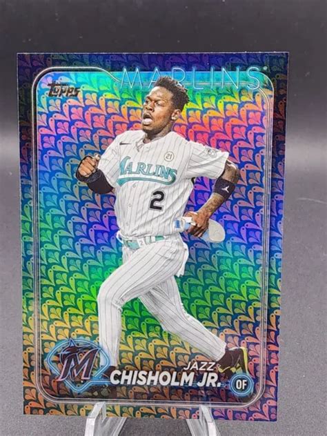 Topps Series Jazz Chisholm Jr Foil Marlins Per Le Vacanze