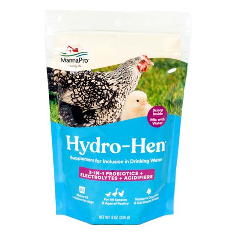 Manna Pro Hydro Hen 3 In 1 Water Supplement 8 Oz Petco