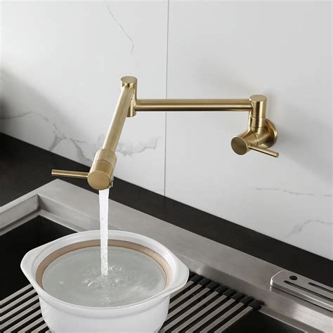 Kitchen Folding Retractable Pot Filler Faucet Faucetbazaar 1