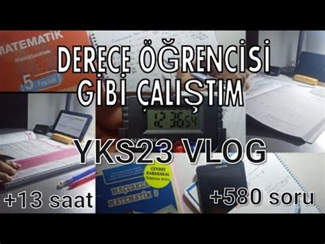 DERECE ÖĞRENCİSİ GİBİ ÇALIŞTIM 13 saat ders çalışma rutinim kendi