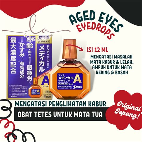 Jual Aged Eyes Eyedrops 12 Ml Original Jepang Vitamin Obat Tetes