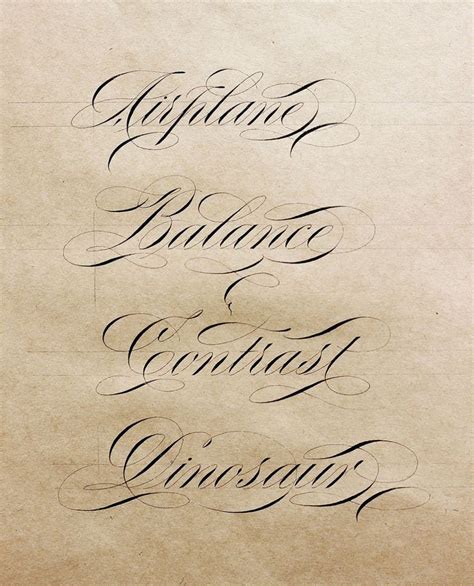 PART I - Ornamental Copperplate - A, B, C, D #calligraphy # ...