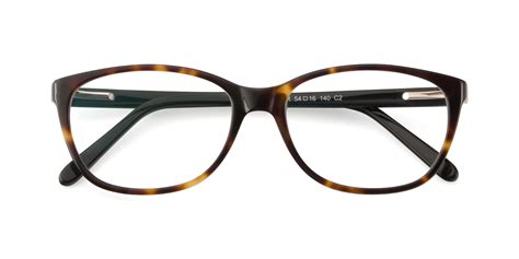 Tortoise Narrow Acetate Oval Eyeglasses Xavier