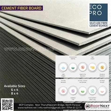 Cement Fiber Board For Partition Size 6 X4 8 X 4 At Rs 432 Piece