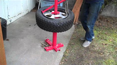 Mounting A Rally Tire With A Harbor Freight Manual Tire Changer YouTube