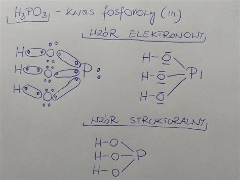 Przedstaw wzór elektronowy i wzór strukturalny cząsteczek H2SO4 H3PO3