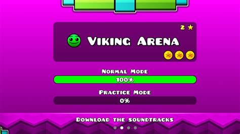 Geometry Dash Meltdown Viking Arena All Coins Youtube