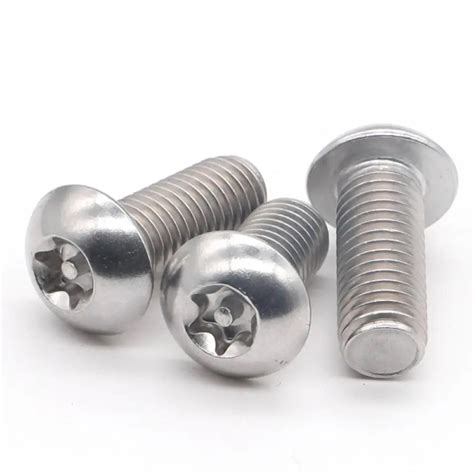 100pcs Torx Button Head Screw M3 M4 304 A2 70 Stainless Steel Six Lobe