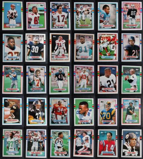 1989 Topps Traded Football Cards Complete Your Set You U Pick From List