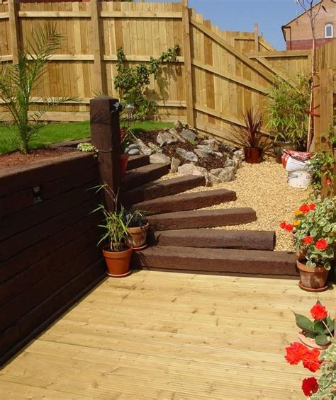 How To Build Garden Steps Using Railway Sleepers Fasci Garden