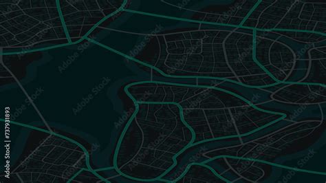 Concept Of Planning And Mapping A Travel Route Using General City Map