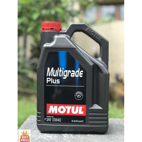 Jual Oli Motul Multigrade Plus Sae 10w40 Galon 4 Liter Shopee Indonesia