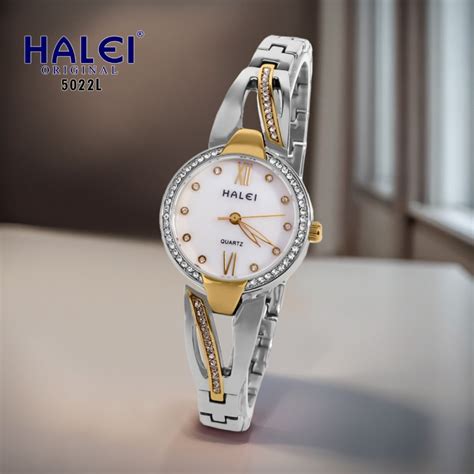 Jual Halei 5022 L Jam Tangan Wanita Halei Fashion Shappire Analog