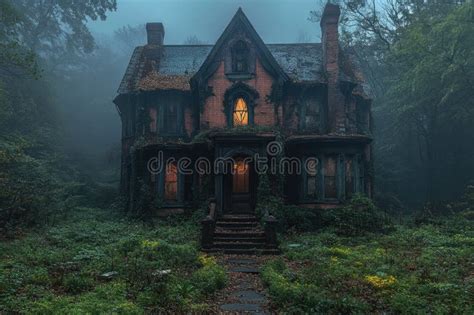 Twilight Overgrown Victorian Mansion A Haunting And Mysterious Journey