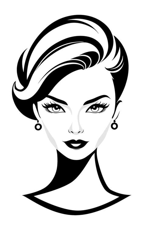 Sophisticated Lady Face Vector Art Icons And Graphics For Free Download