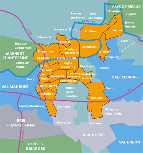 Cartographies Communauté d Agglomération de Marne et Gondoire