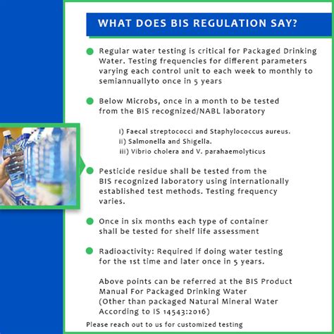 Packaged Drinking Water As Per Is Parameters The Fair Labs