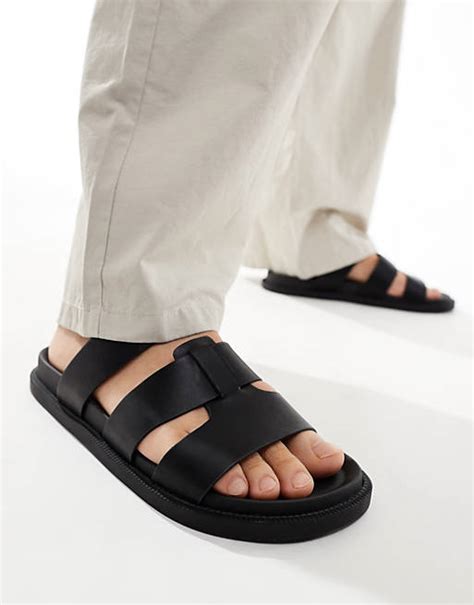 Asos Design Sandals In Black Asos