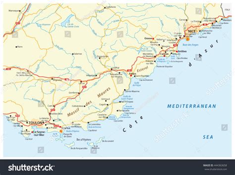 308 French Riviera Map Images Stock Photos And Vectors Shutterstock