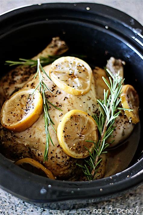 Slow Cooker Lemon Garlic Chicken No 2 Pencil