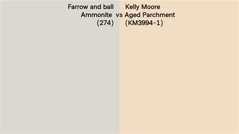 Farrow And Ball Ammonite 274 Vs Kelly Moore Aged Parchment KM3994 1