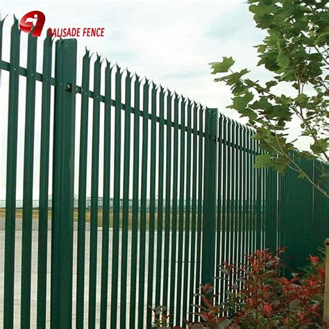 Park Green Color Pvc Security Palisade Fence Pales Buy Second Hand