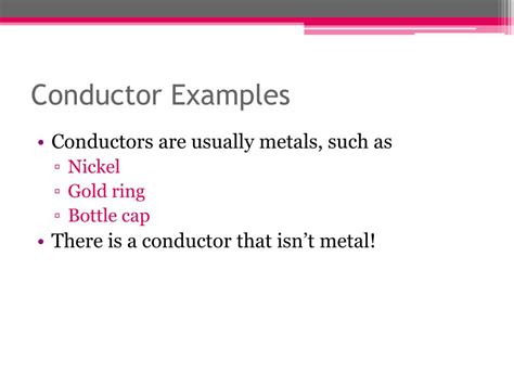 PPT - Conductors and Insulators PowerPoint Presentation, free download ...