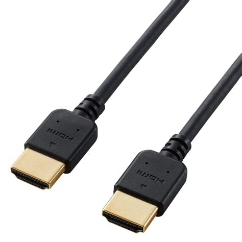 Amazon エレコム HDMI ケーブル 1m 4K 2K対応 やわらか ブラック DH HD14EY10BK エレコム