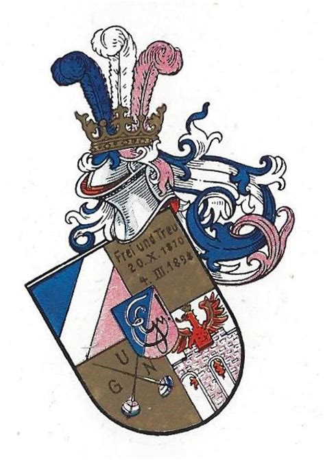 Wappen Des Innsbrucker Corps Gothia G Ttingen Wappen Karten