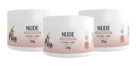 Kit Atacado Gel De Unha Psiu G Autonivelante Cor Nude Parcelamento Sem Acr Scimo